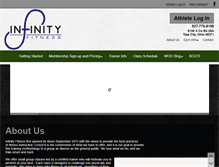 Tablet Screenshot of infinityfitnessusa.com